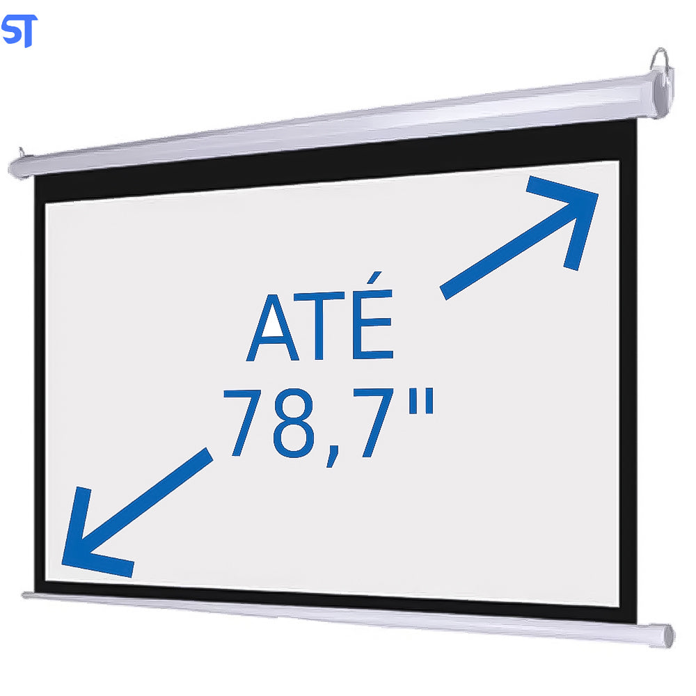 Tela de Projeção Elétrica 150x200cm 220V GT