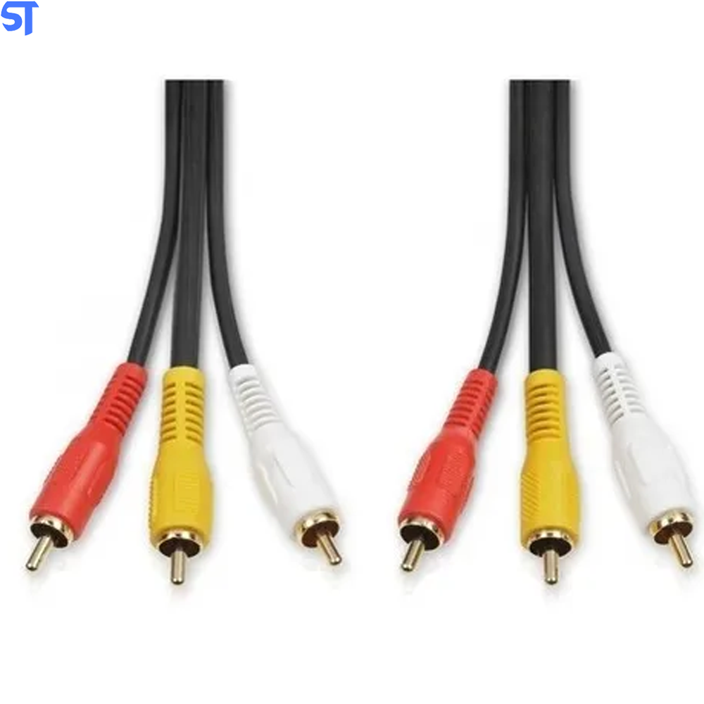 Cabo RCA x RCA Para DVD Comprimento de 1.5M Yeyi- YT-DVD