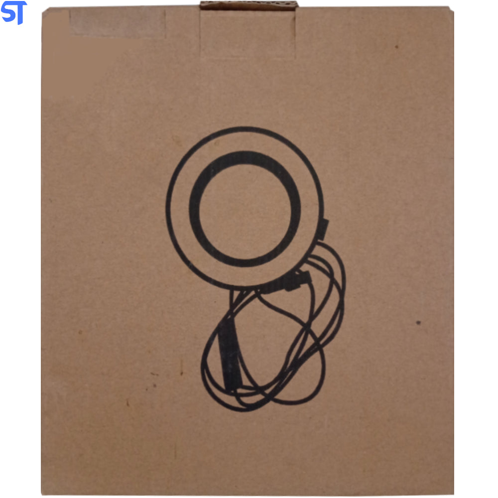 Ring Light 10" 3 Cores com Ajuste de Itensidade e Suporte