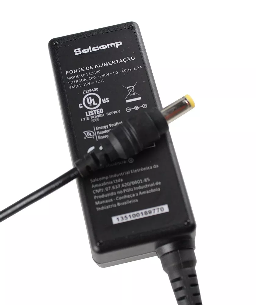 Fonte Notebook Positivo Cce 19 v. 2,1a - Plug: 5.5mm x 2.5mm