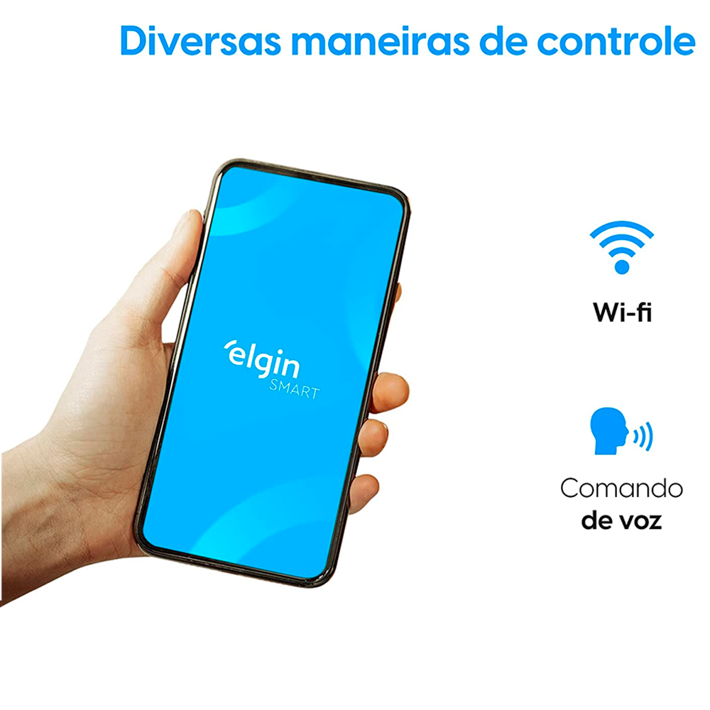 Interruptor Inteligente 2 Botões Touch Smart Wifi Elgin 8INTWIFI200 Compatível Com Alexa e Google Home
