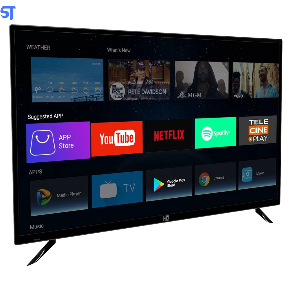 Smart TV LED 43 hq HQSTV43NY Ultra HD 4K, Conversor Digital, 2 Hdmi, 2 Usb e Wi-Fi