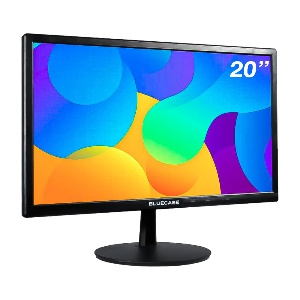Monitor LED 20" 60Hz BM20D2HVW Bluecase HD+,  HDMI, VGA, VESA, Preto