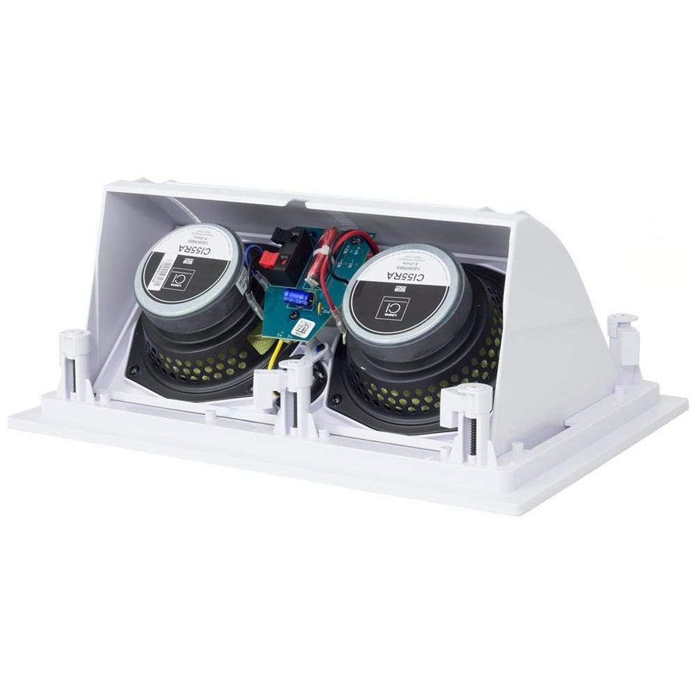 Caixa de Som Arandela Jbl Ci55ra Angulada Retangular de Embutir Branca 2 Vias - 100 Watts Rms