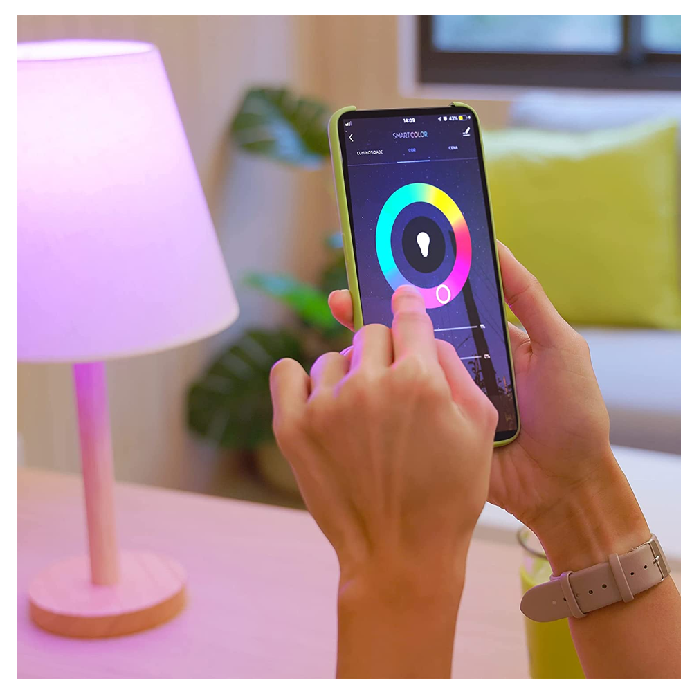 Lampada Bulb LED T 30W Bivolt RGB WIFI Elgin 48LSB30WIFI0 Compatível Com Alexa e Google Home