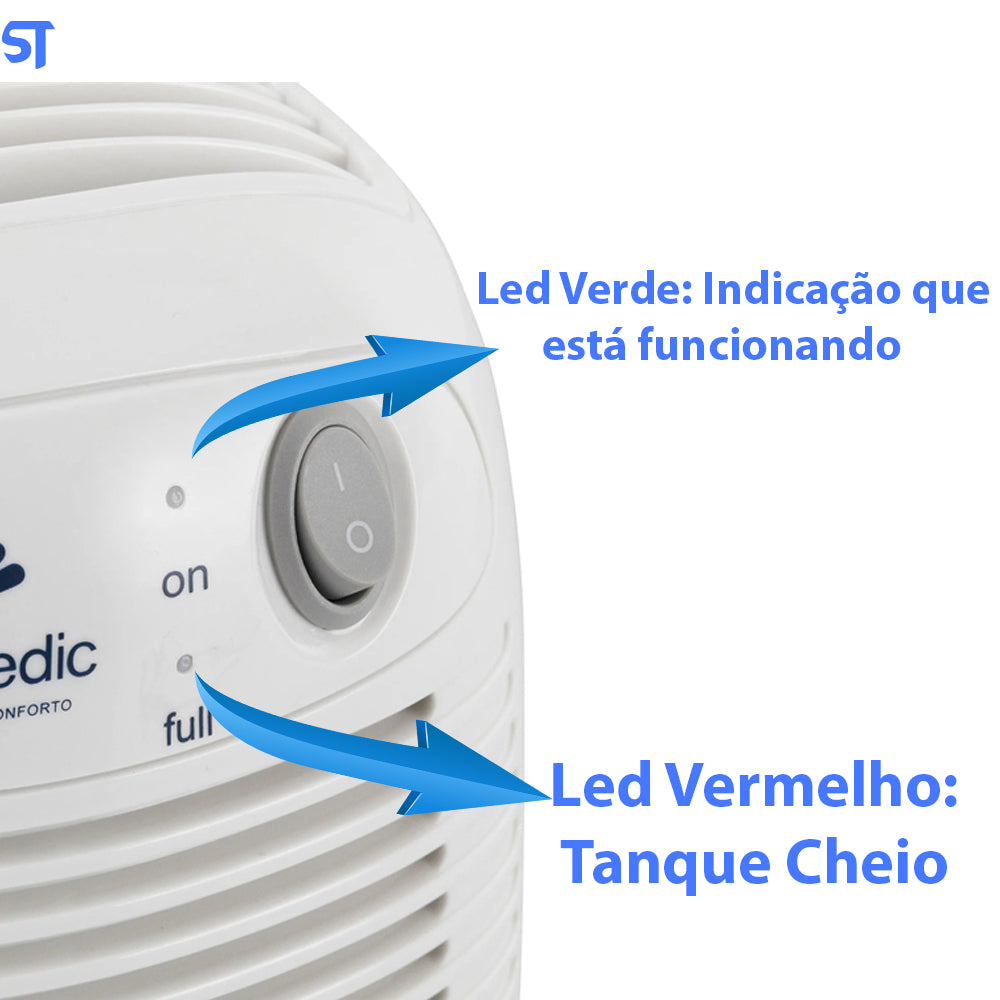 Desumidificador De Ar e Ambiente Elétrico Blue Air RM-DA0600A - Relaxmedic