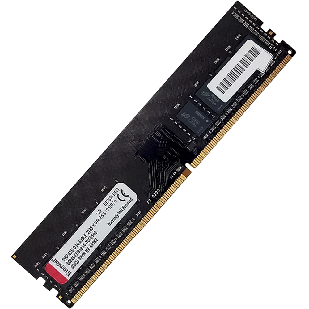 Memória Ram Desktop DDR4 4GB 2666MHz Kingston KVR26N19S8/4 - Preta