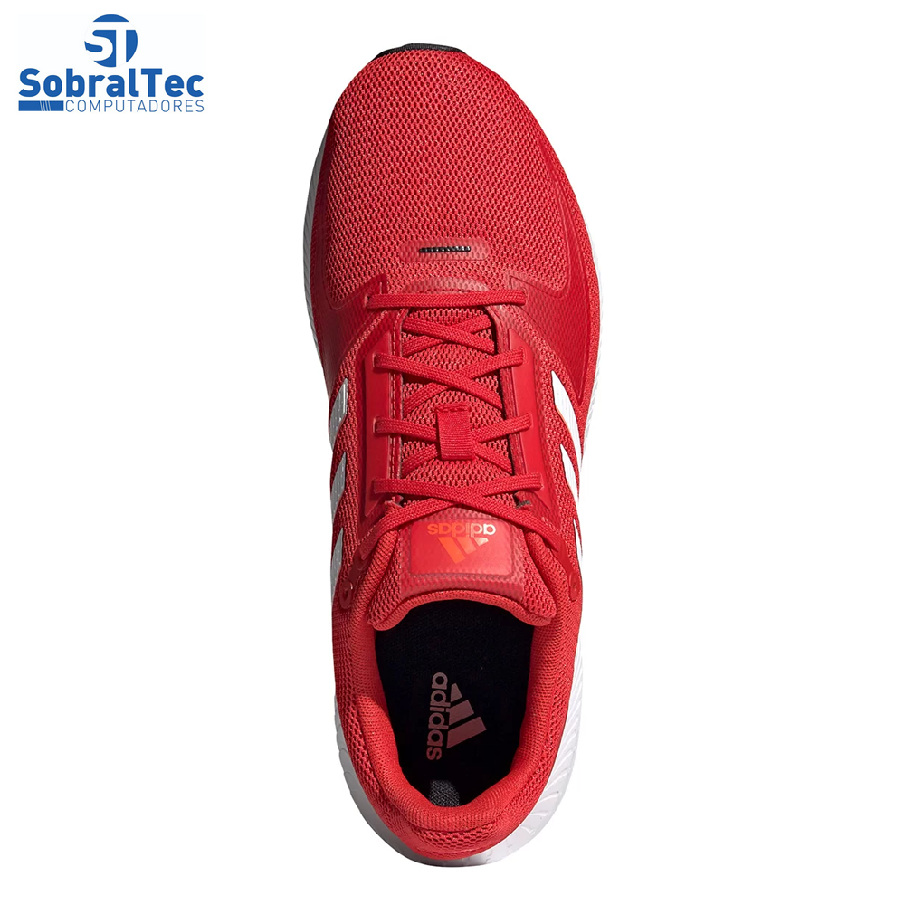 Tênis Adidas Runfalcon 2.0 Masculino - Vermelho+Branco Nº 41