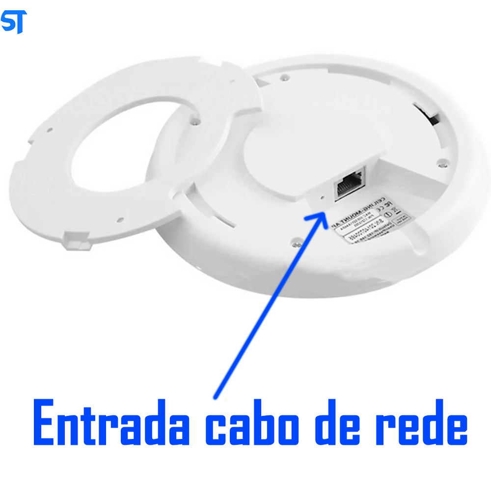 Access Point AP Wi-Fi Repetidor Com Fonte POE Passivo 300Mbps Wireless LV-CWR01- Exbom