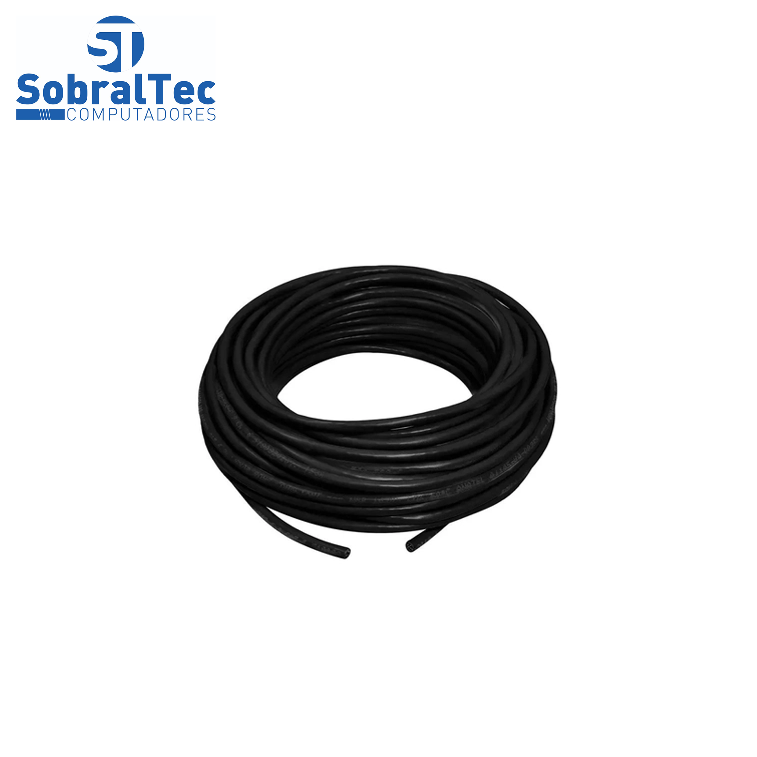 Cabo de Rede 20 Metros Mk2 Tecno 23AWG UTP Categoria 5E Preto 20Mt