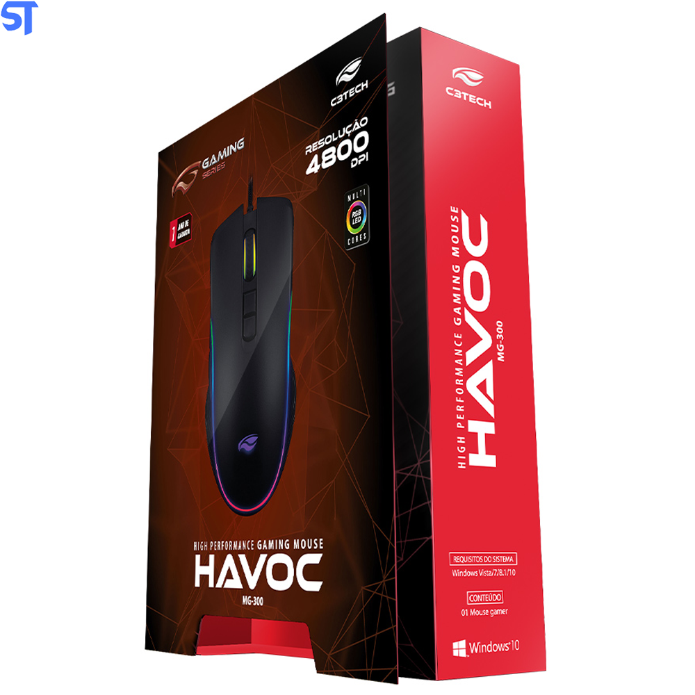 Mouse Game USB MG-300BK Havoc C3Tech