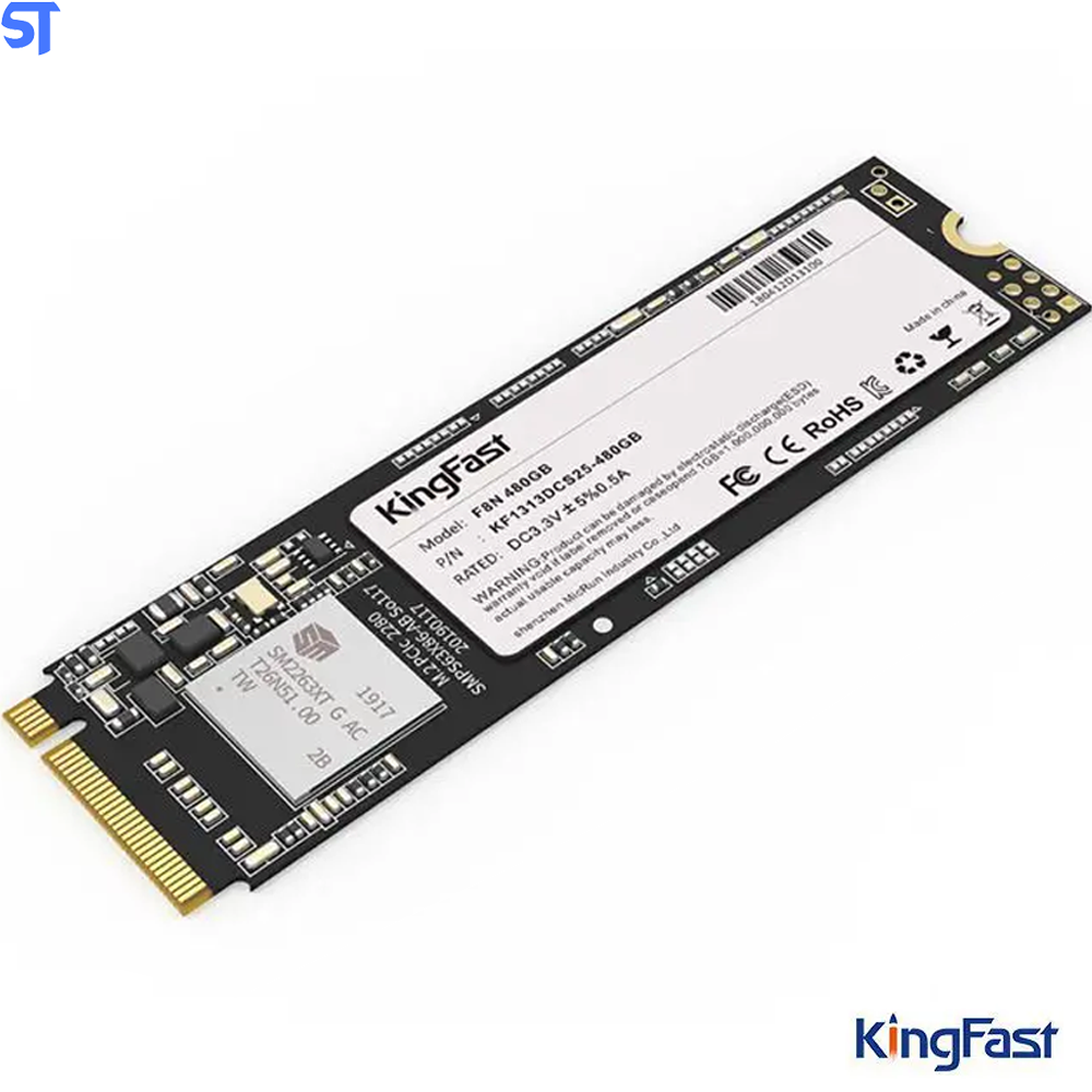 HD SSD M.2 KingFast 128Gb De Armazenamento 2100Mb/s De Leitura E 1700Mb/s De Escrita
