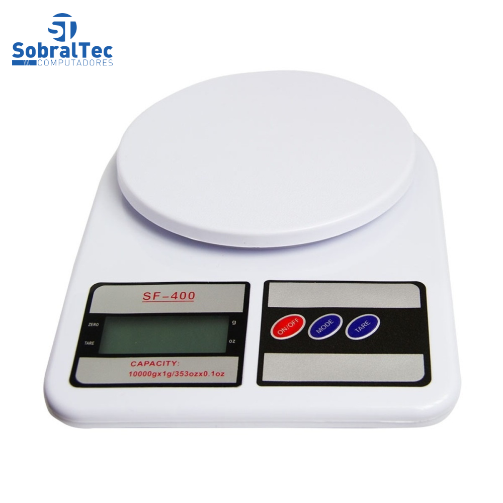 Balança Digital LCD De Alta Precisão Eletrônica Até 10 Kg Sf-400