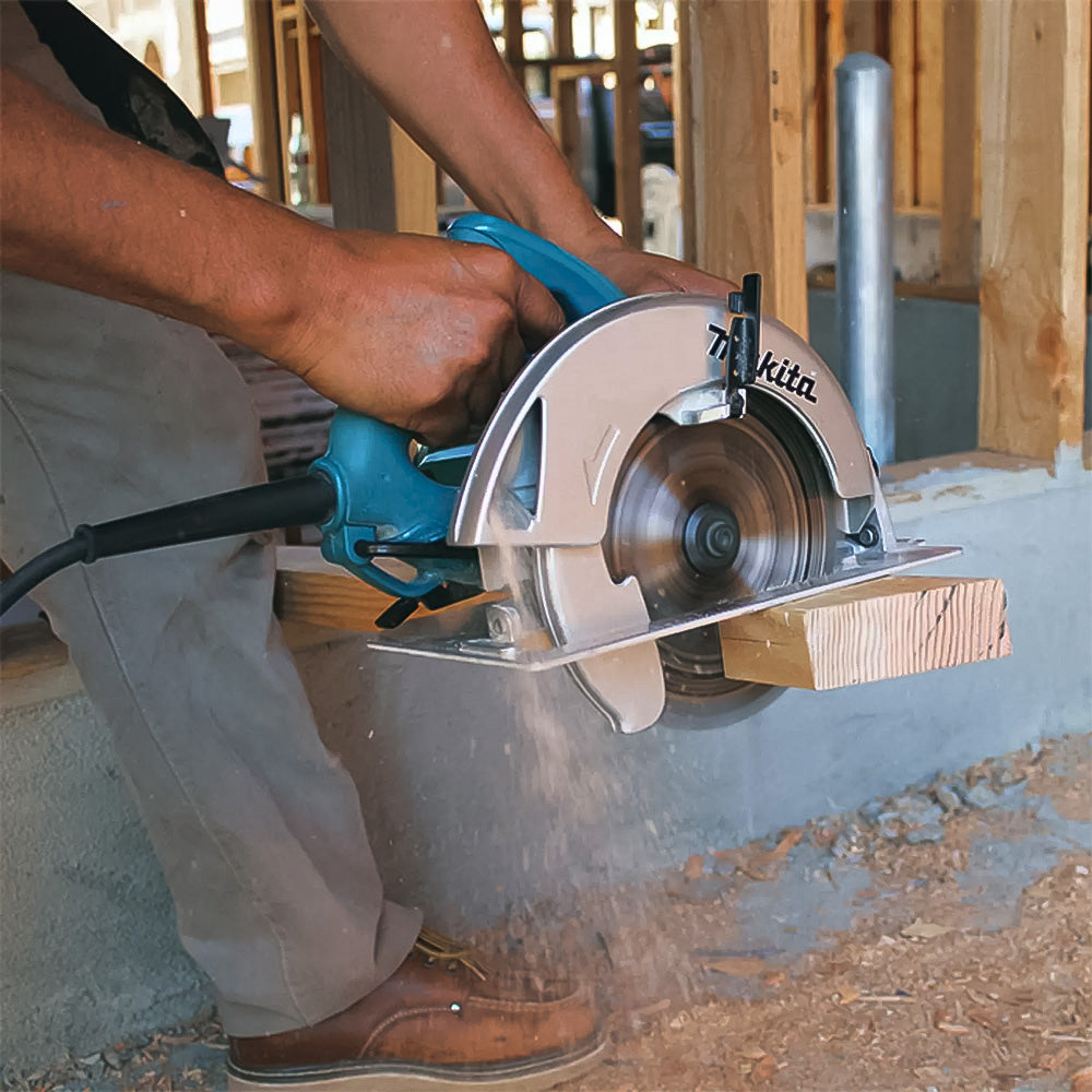 Serra Circular Elétrica Makita 5007N 185mm 1800W Azul-Turquesa 127V
