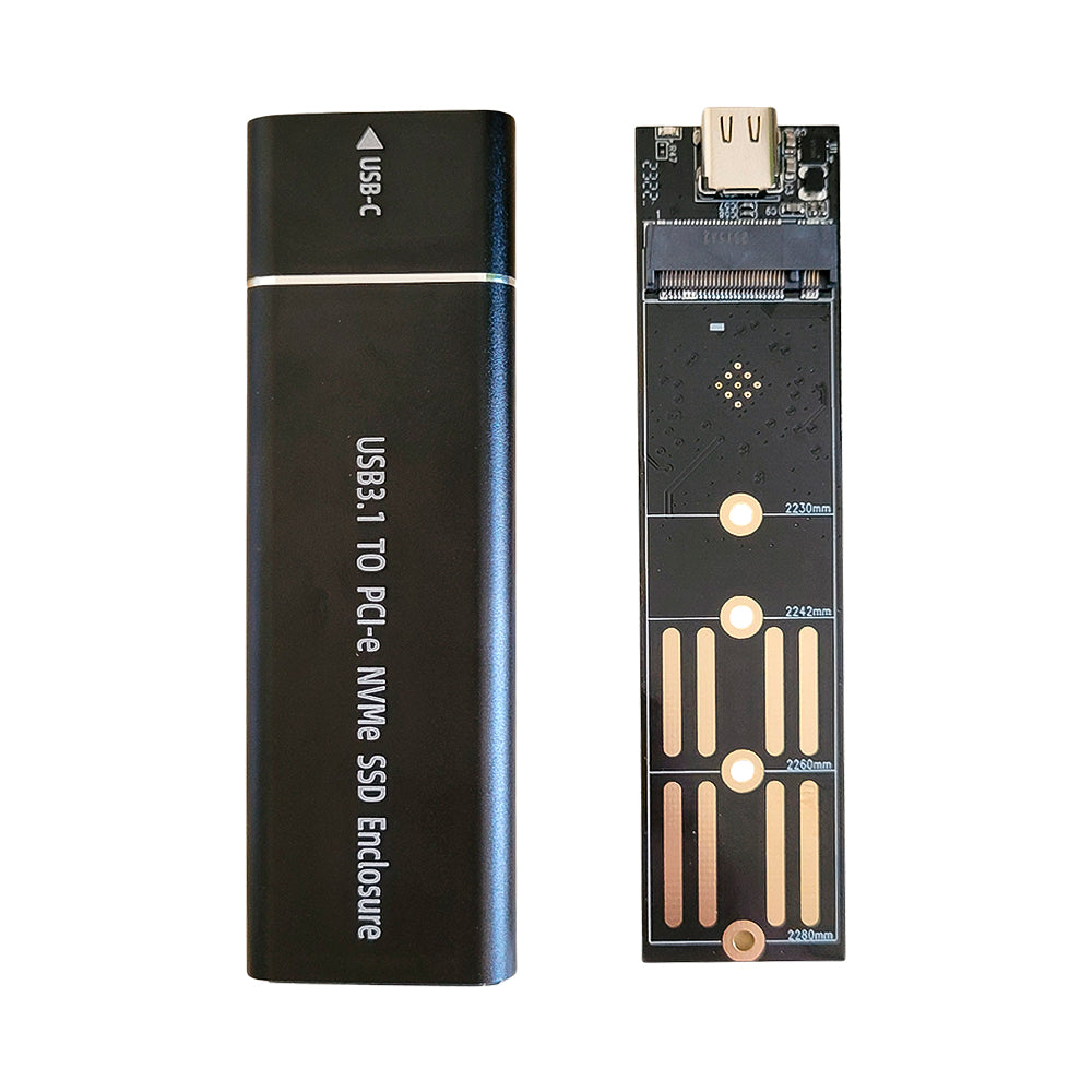 Case Externa Portatíl Para HD SSD M.2 Nvme USB 3.1 Em Alumínio Com Adaptador USB-C - SHL-R320