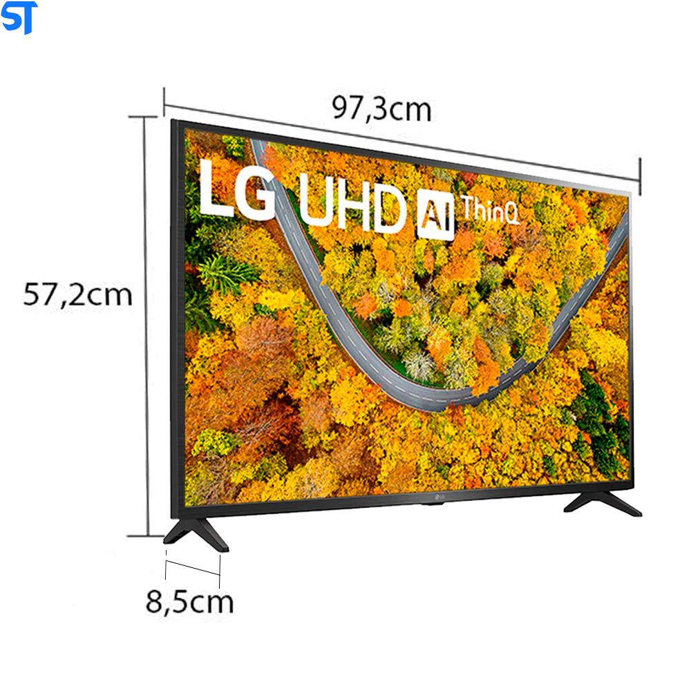 Smart TV LG 43´ 4K UHD 43UP7500, com WiFi e Bluetooth, HDR, ThinQAI Compatível com Inteligência Artificial - 43UP7500PS