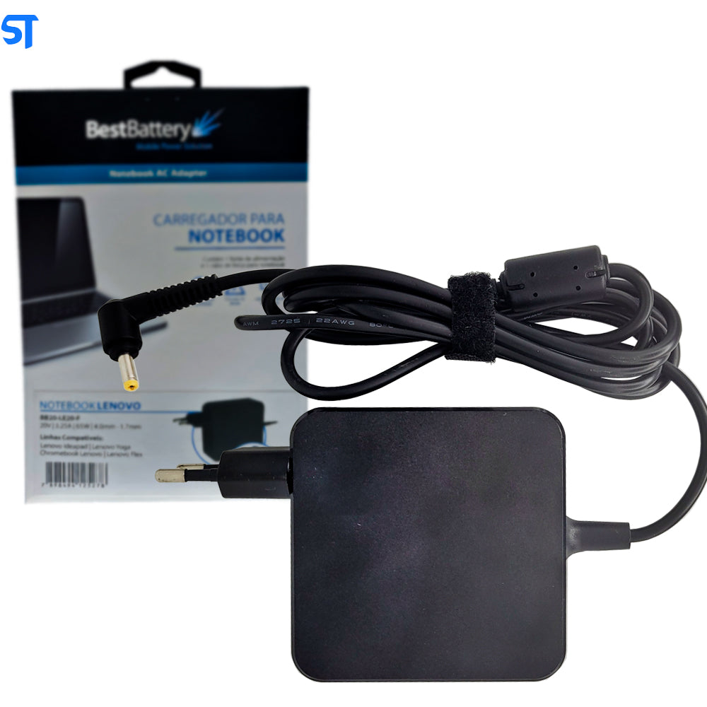 Fonte Carregador Notebook Lenovo IDEAPAD 20V 65W 3.25A Pino (4.0mm x 1.7mm)