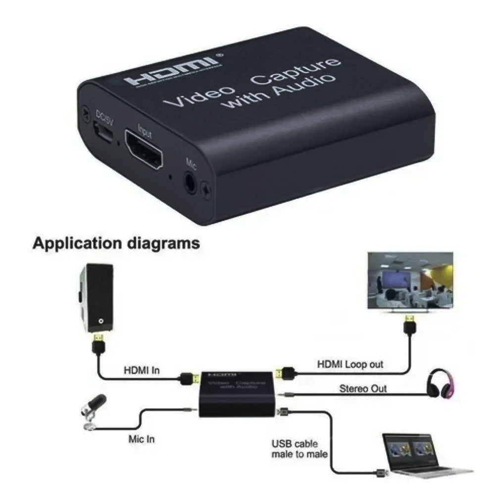 Placa de Captura de Vídeo 4k HDMI Usb 3.0 com Áudio Lotus - LT-P006