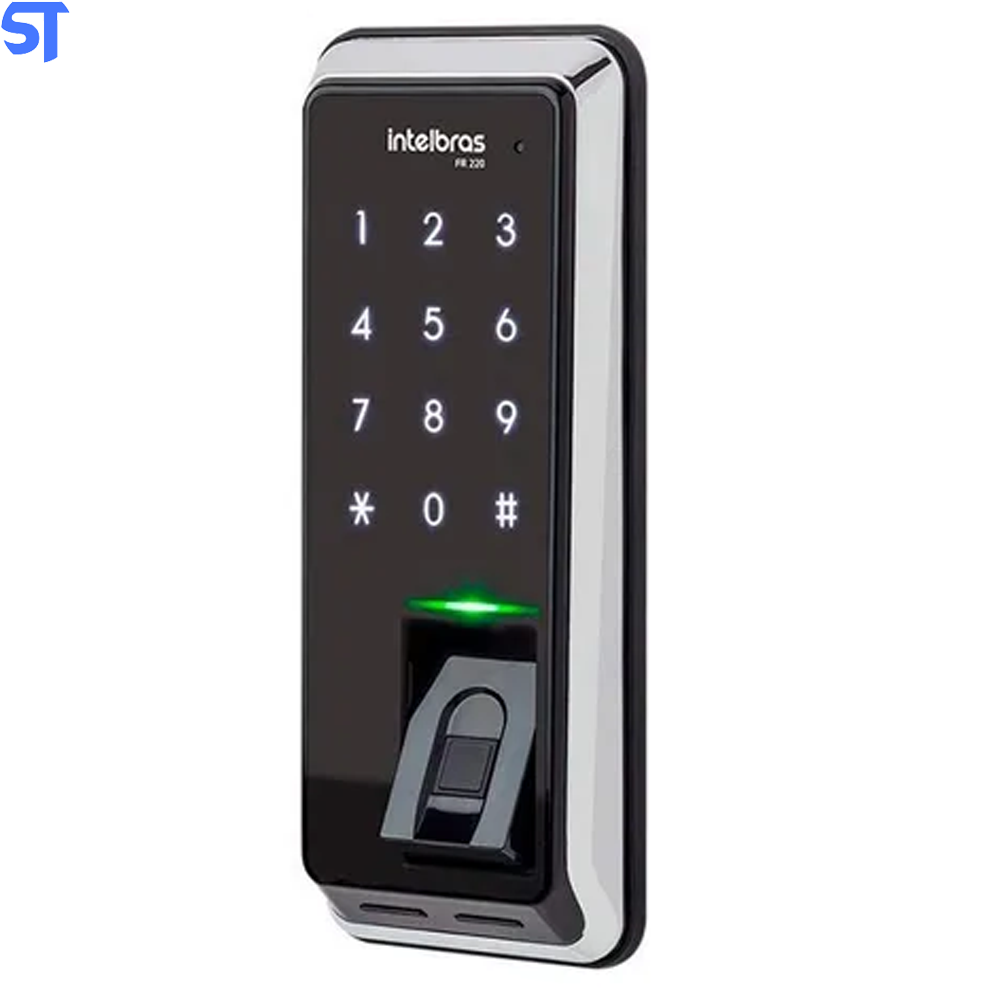 Fechadura Digital Com Biometria FR220 Preta - Intelbras
