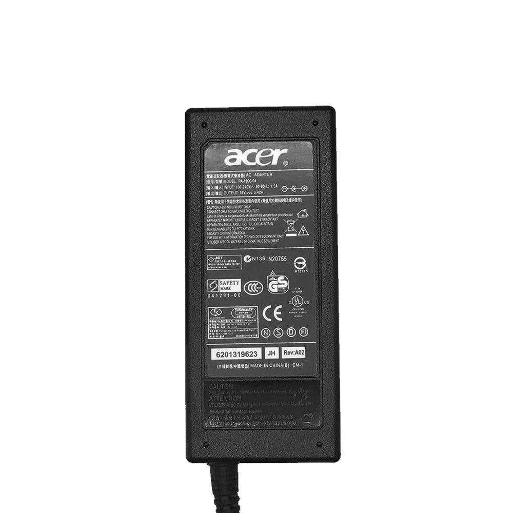 Fonte Notebook Acer 19v 3.4a Pa-1900-04 Plug Pino Fino (3,0 x 1,7mm)