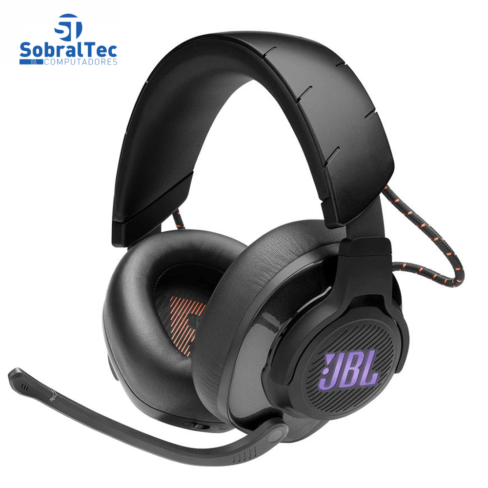 Fone de Ouvido JBL Quantum 600 Wireless Over-Ear RGB com Microfone - Preto
