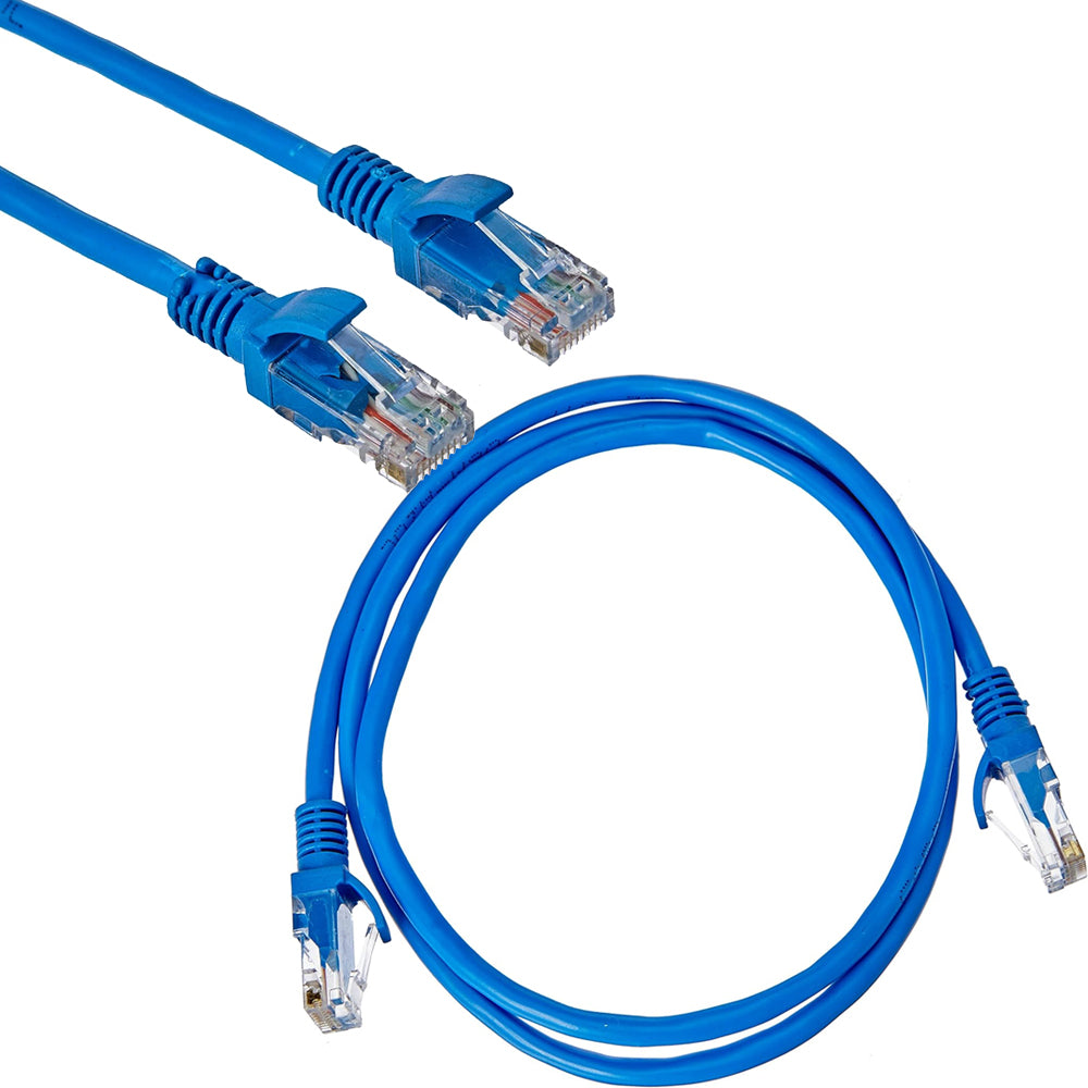 Cabo de Rede Cat5.E CAT5E10BL 1Metro Patch Cord PlusCable - Azul