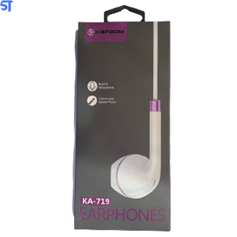Fone De Ouvido P2 3.5mm Branco Kapbom- KA-719