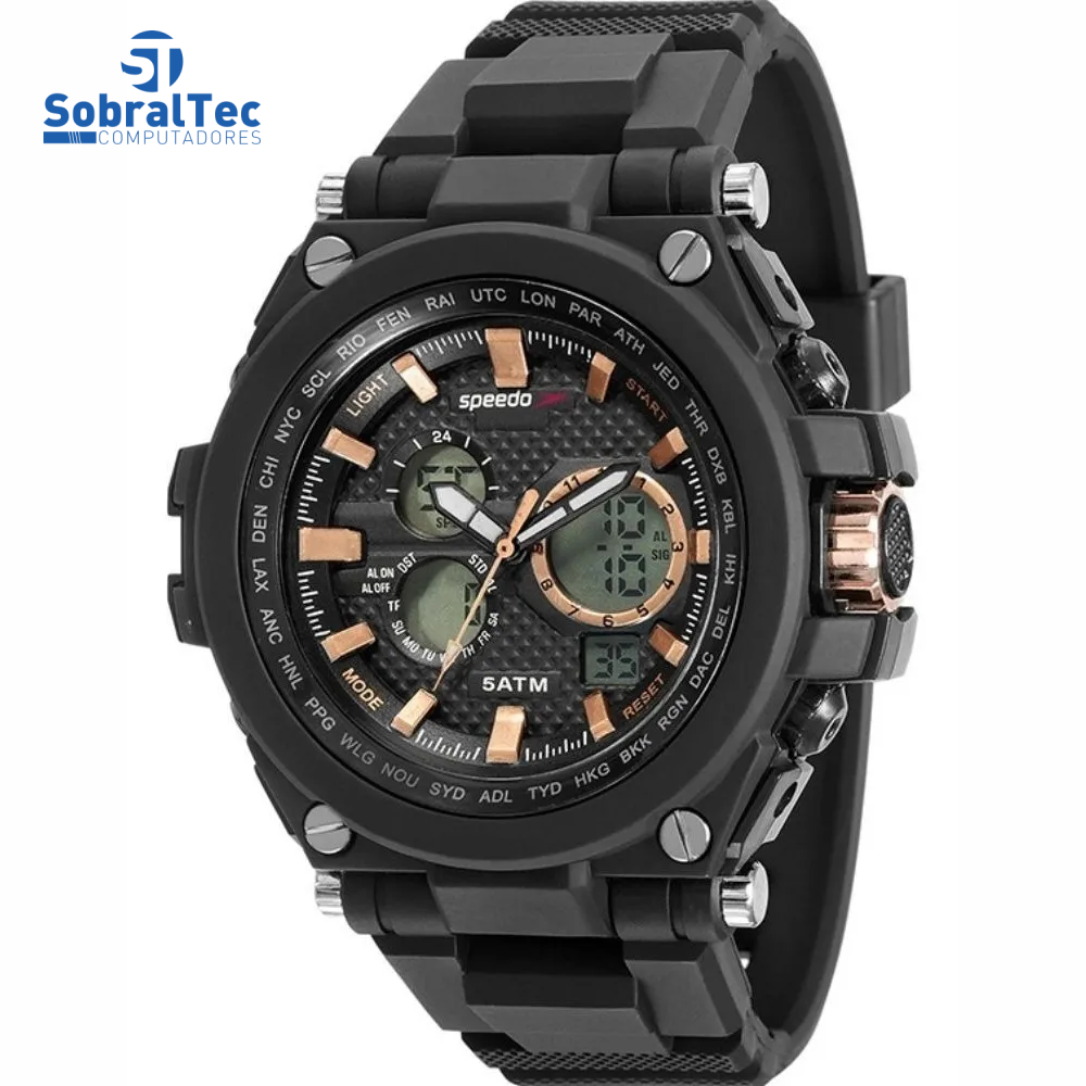 Relógio Digital Analógico Speedo 81160g0evnp3