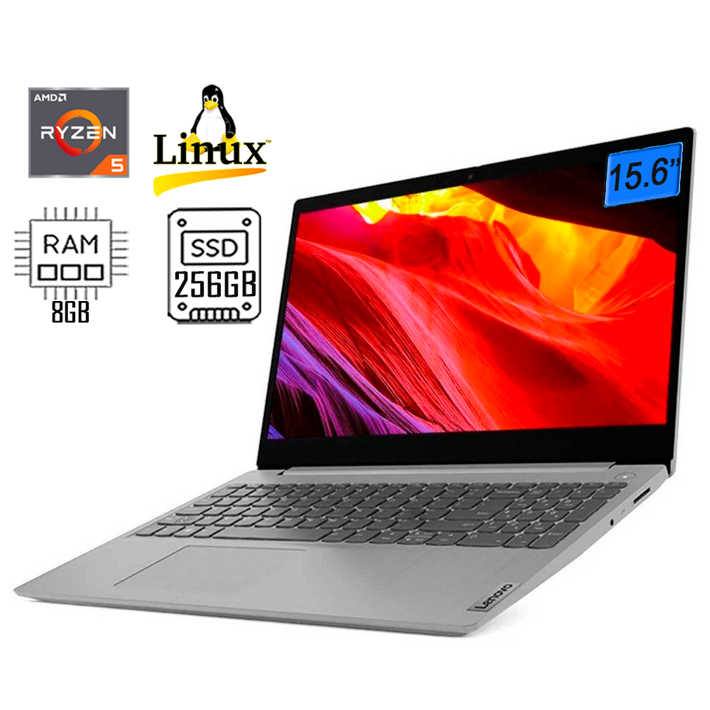 Notebook Lenovo IdeaPad 3-15ALC Ryzen 5-5500U -8GB RAM- 256GB SSD- 15.6