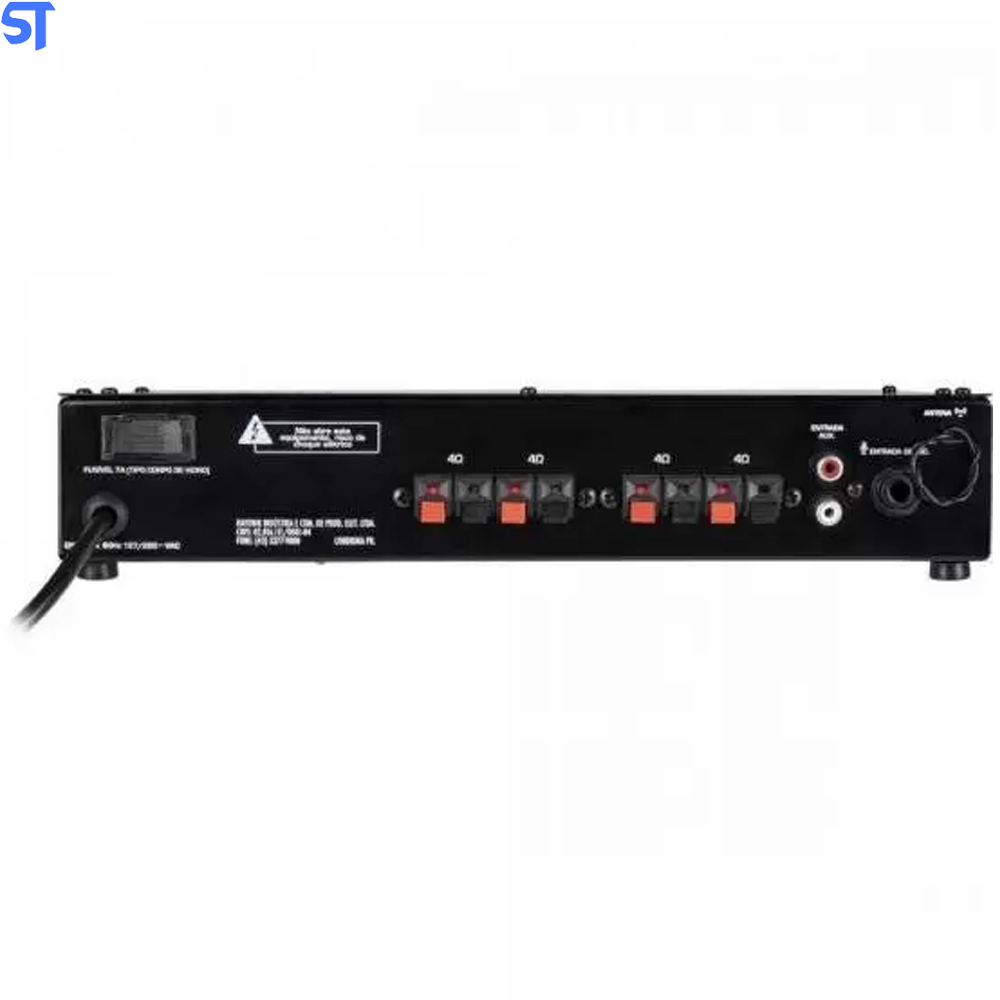 Amplificador 80W Com Bluetooth COMPACT 1000 Preto HAYONIK