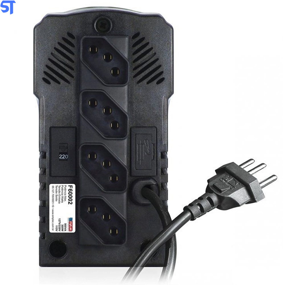 Estabilizador Protetor Eletrônico Emplac 500VA/300W Bivolt E127V/220V S115V
