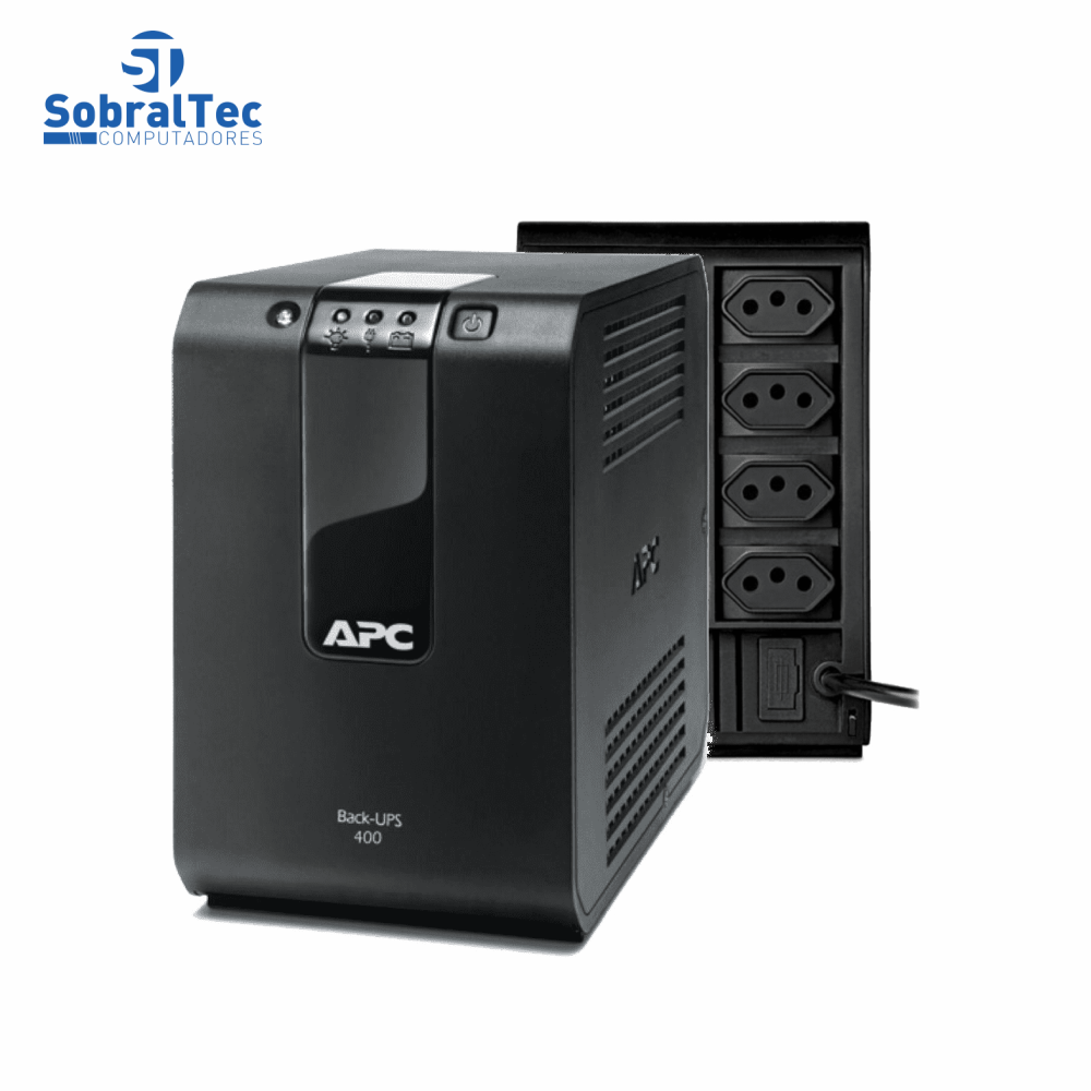 Nobreak APC Back-Ups 400VA 220W Bivolt 115V 220V 4 Tomadas BZ400BI-BR