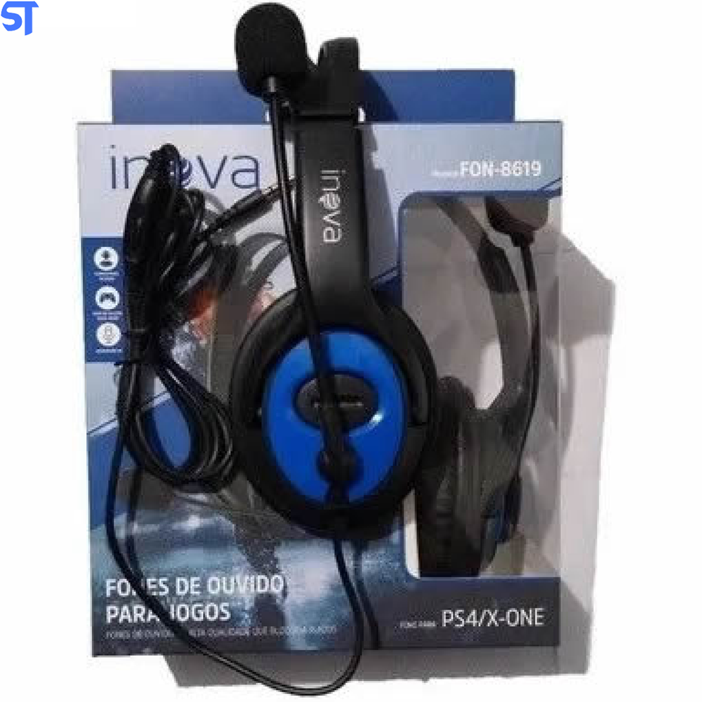 Fone De Ouvido Headphone Com Microfone Inova Fon-8619