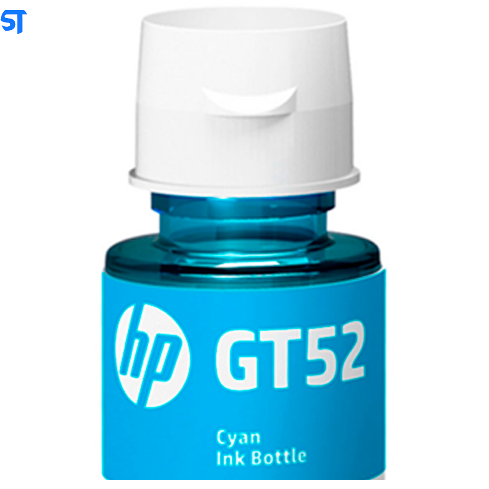 Refil de Tinta HP GT52 Azul 8.000 Paginas  Compátivel com HP Smart Tank 517 HP Deskjet GT5822 HP Ink Tank 116