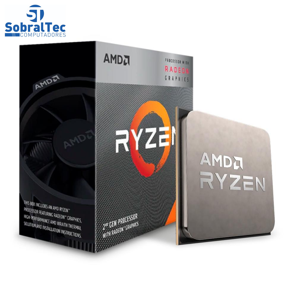 Processador AMD Ryzen 3 3200G, Cache 4MB, 3.6GHz (4GHz Max Turbo), AM4 - YD3200C5FHBOX