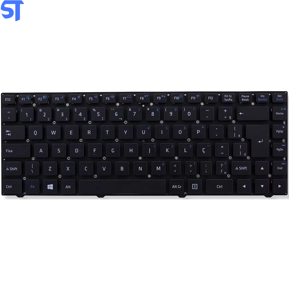 Teclado bringIT Compativel Com Positivo SIM+ 980M 1060M 1955M - Black - Br - No Frame