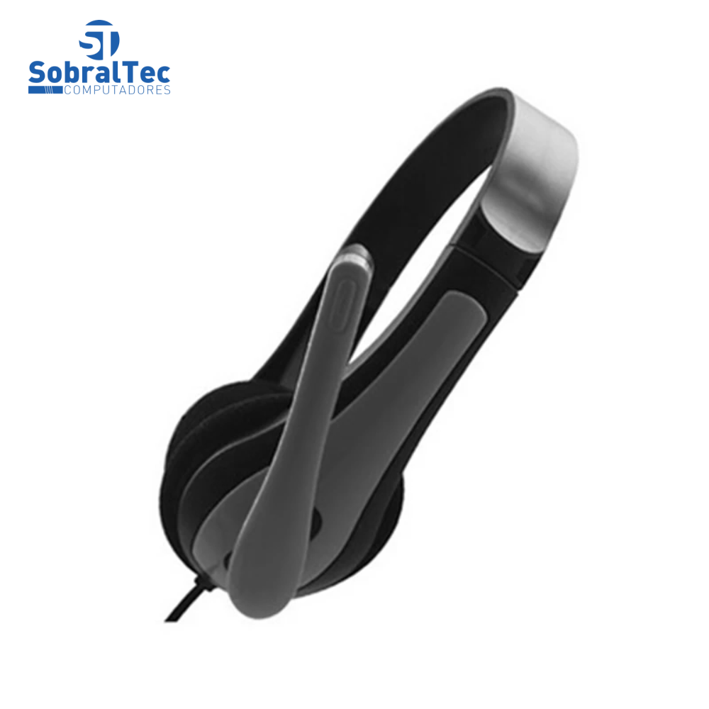 Headset Gaming EP15M Estéreo 1,5Mt Com Microfone 1xP2 ABS Bass Earphone Preto