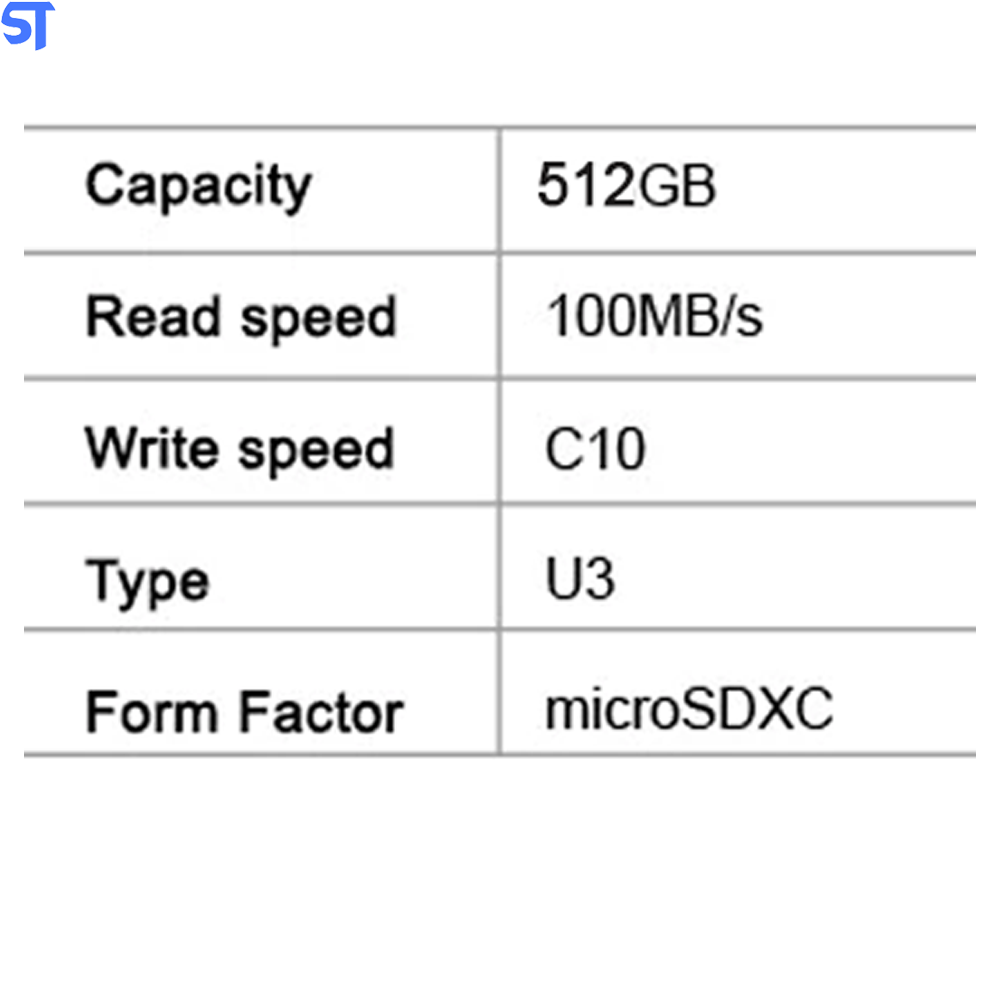 Cartão Micro SD Classe 10 U3 SDXC Netac 512Gb 100Mb/s De Leitura