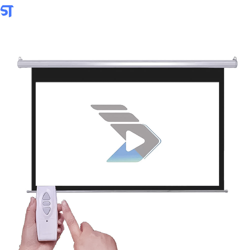 Projetor Goldentec GT3500 Full HD 3500 Lumens com 2 HDMI, 2 USB, AV e VGA + Tela de Projeção Elétrica 150x200cm 220V GT