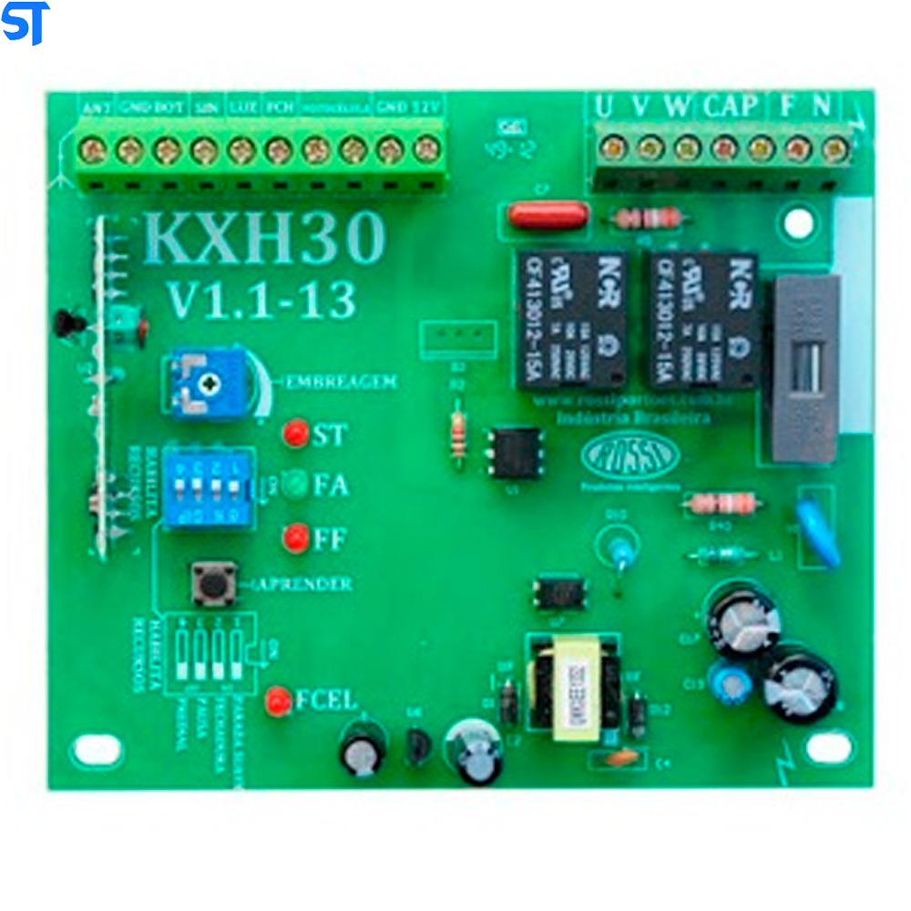 Placa Motor Portão Inter Rossi DIG CM KXH30FS 433 MHZ