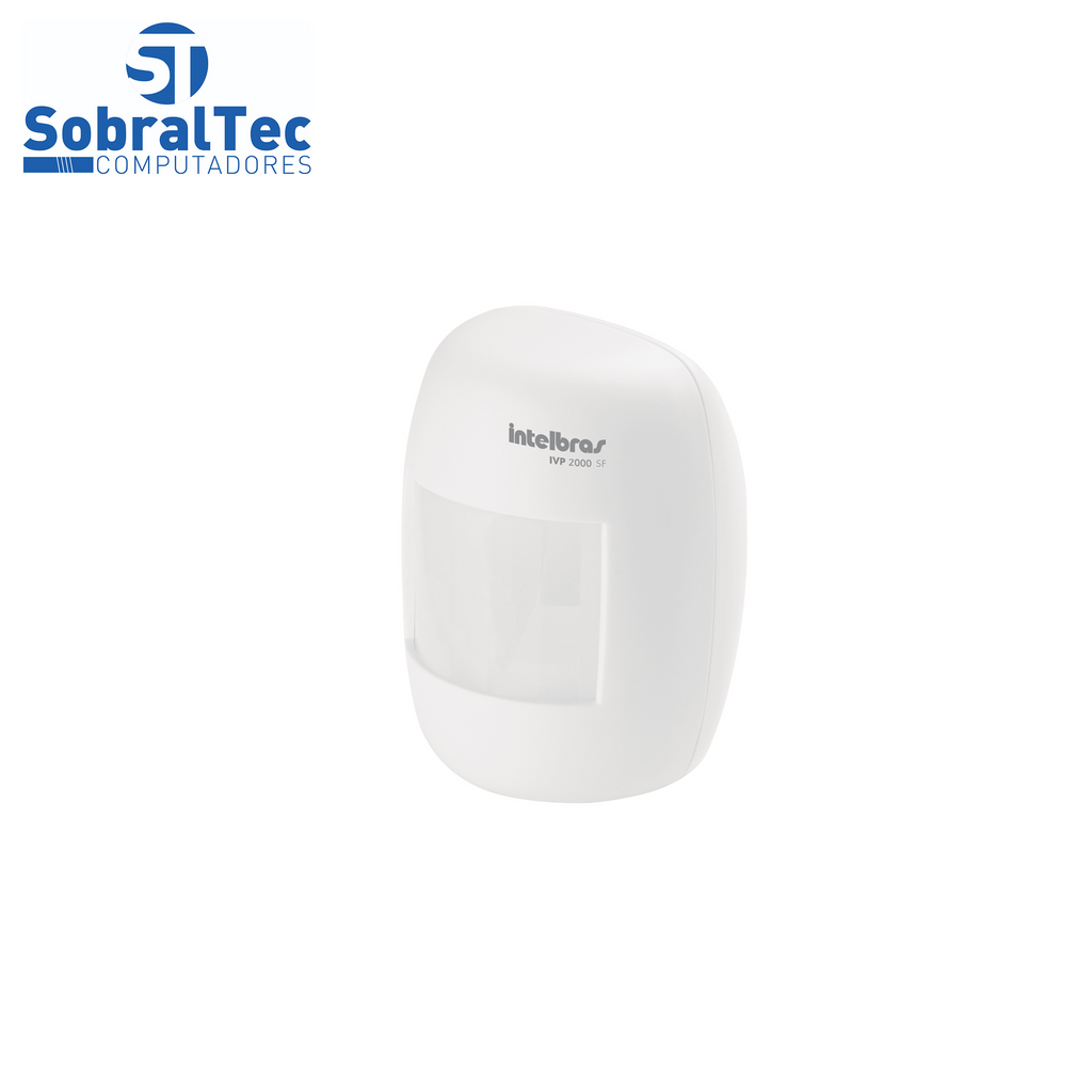 Sensor de Presença Infravermelho IVP 2000 SF Intelbras Sem Fio Alcance de 12mts