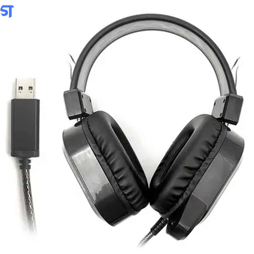 Headset Fone Com Microfone Gamer USB Crane PH-G320BKV2 C3Tr