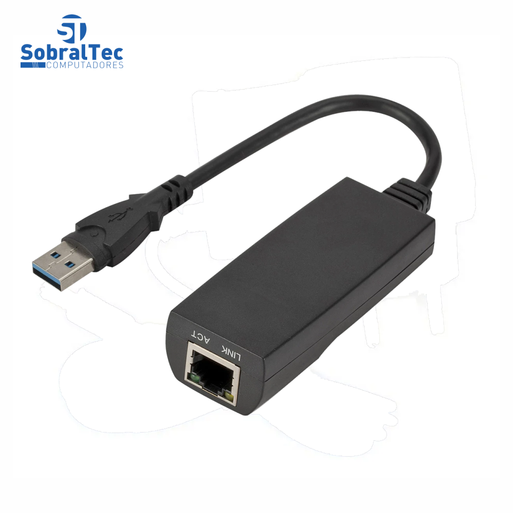 Adaptador Ethernet USB 3.0 Para RJ45 Gigabit 10/100/1000 Lan Placa De Rede Externa A03-2-15