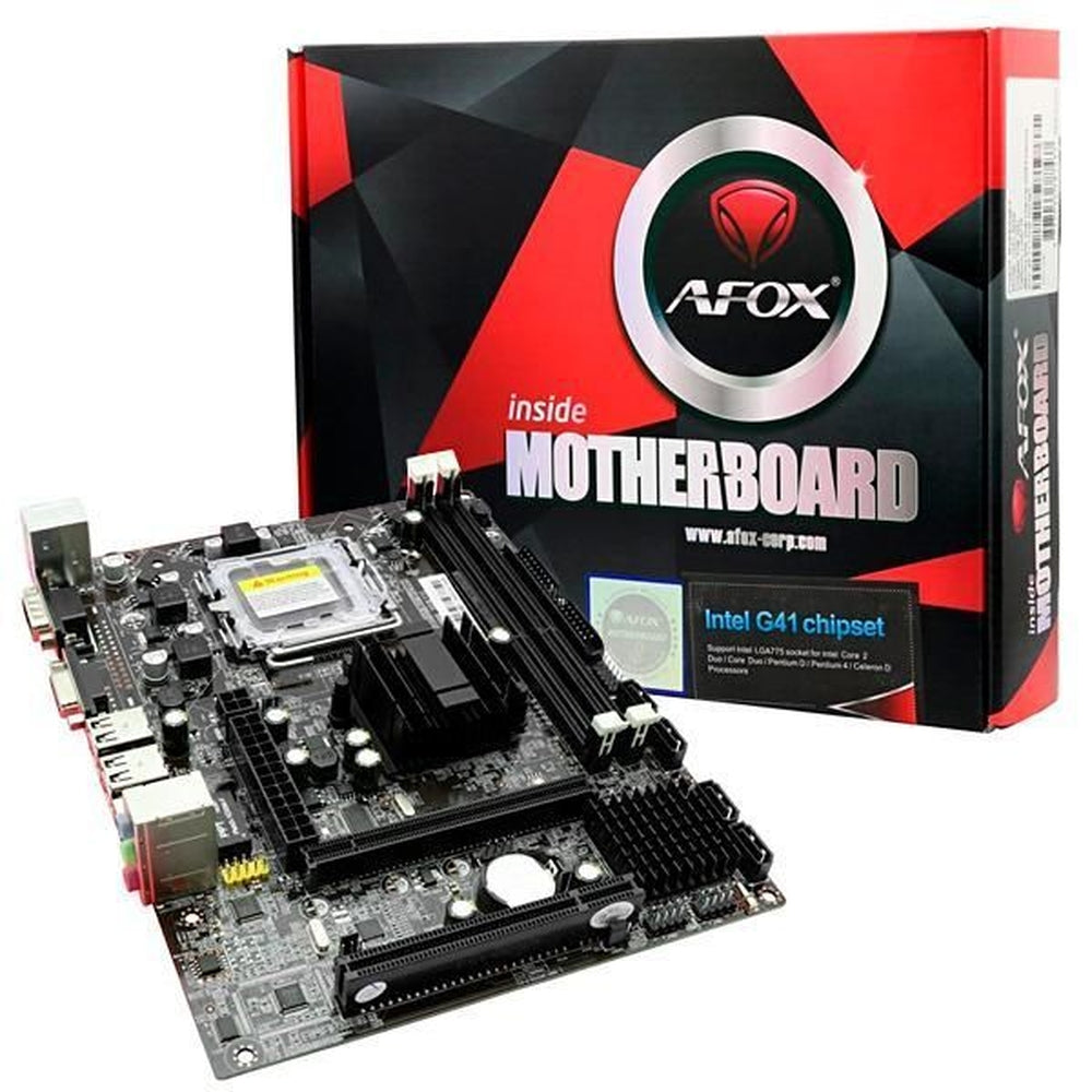 Placa Mãe Afox 775 Ddr3 Chipset Intel IG41-Ma7 Usb- Cga- 1 Pci