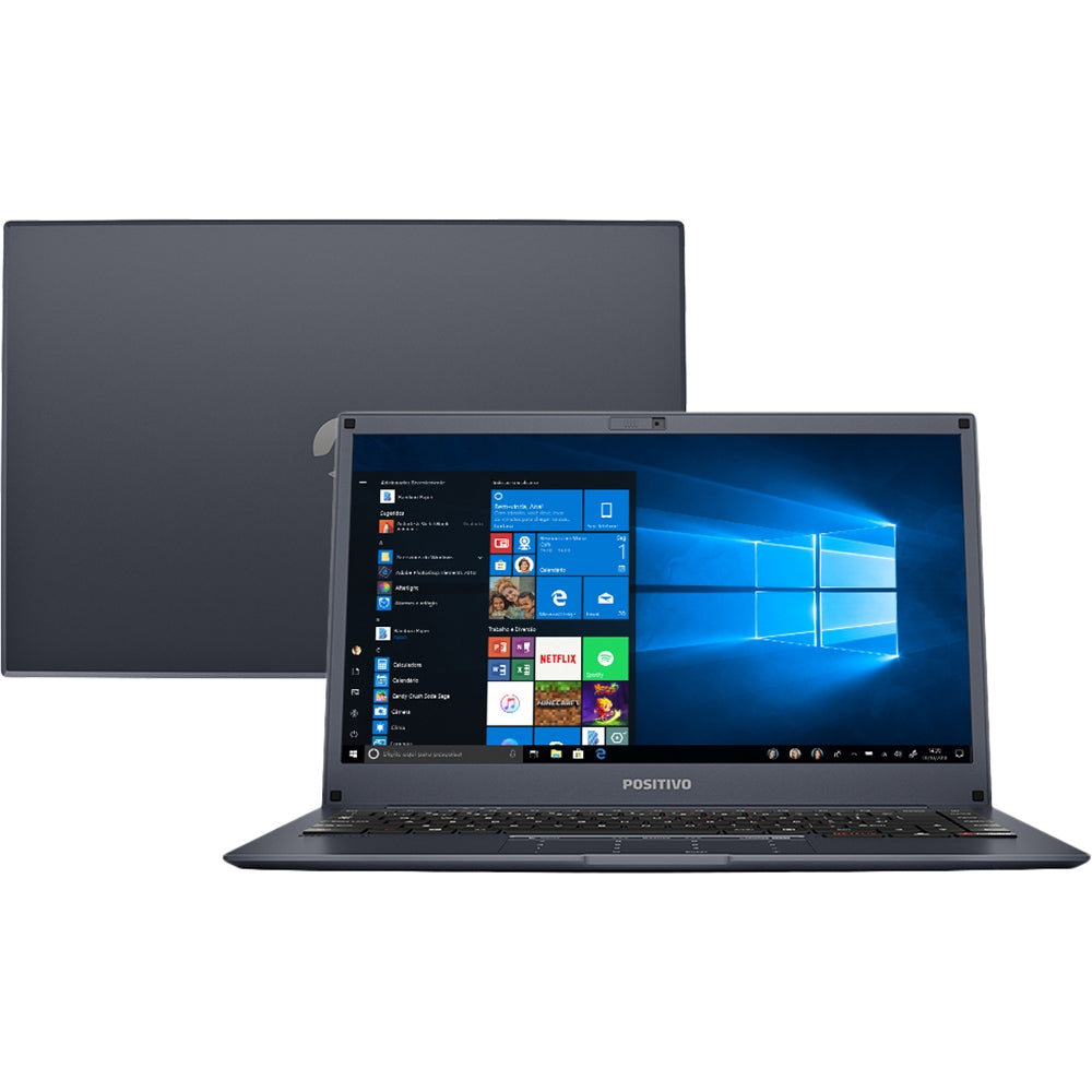 Notebook Positivo Motion Gray Q232A 2GB 32GB SSD + 64GB Nuvem