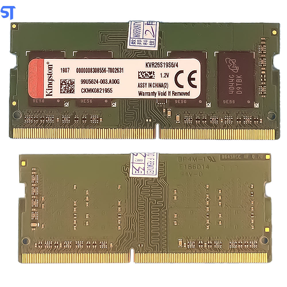 Memoria Ram Notebook 4Gb Ddr4 2666MHz KVR26S19S6/4 Kingston