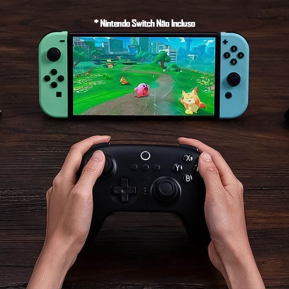 Controle Joystick Bluetooth 8BitDo Ultimate C/ Base Carregamento, Wireless  Compatível Com Switch, Windows e Steam Deck