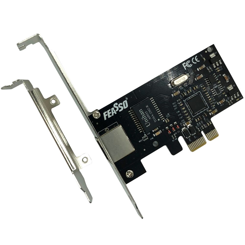 Placa De Rede Pci-e Express Lan Ethernet 100/1000 Gigabyte - Feasso