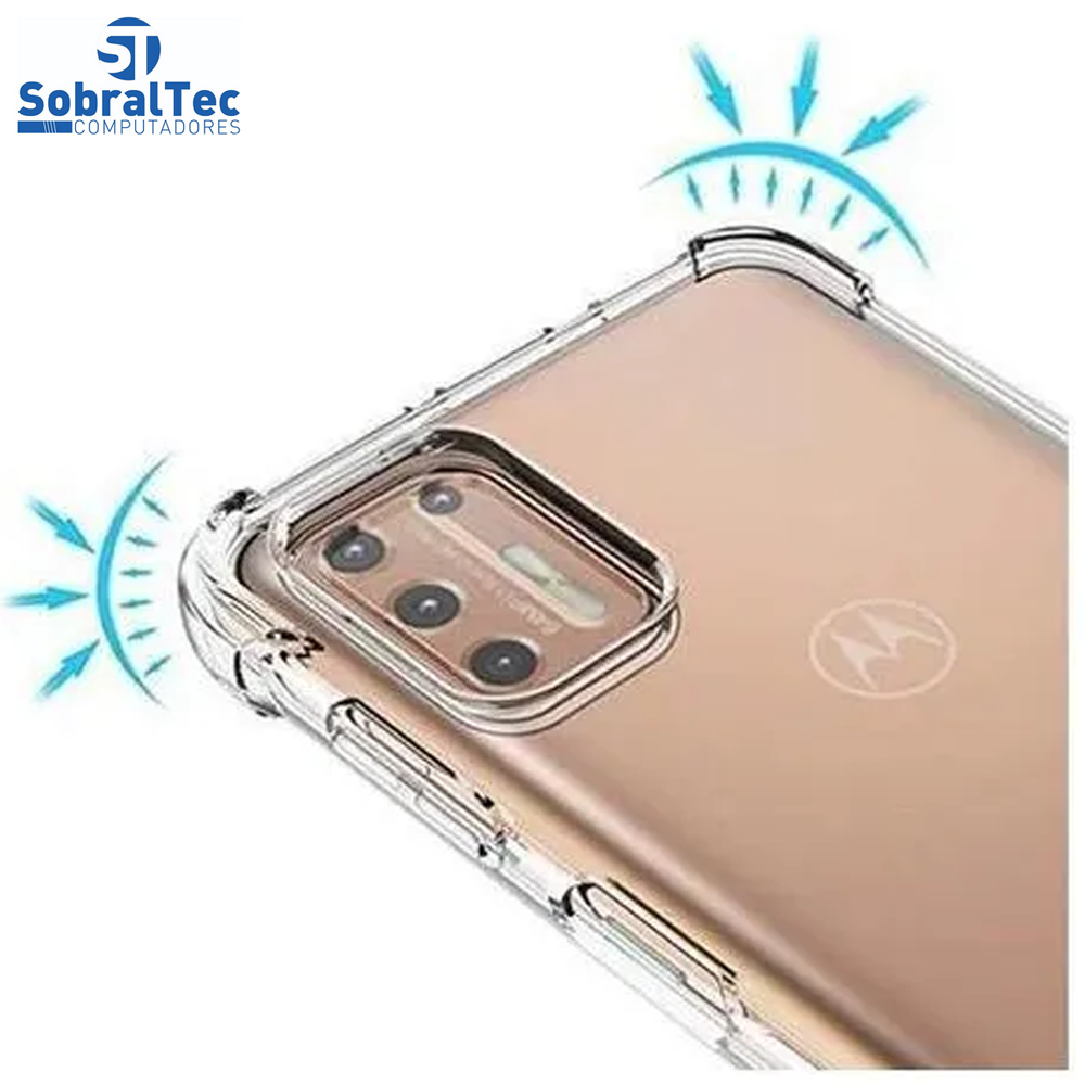 Capa De Silicone Transparente Anti Impacto Moto G9/Plus