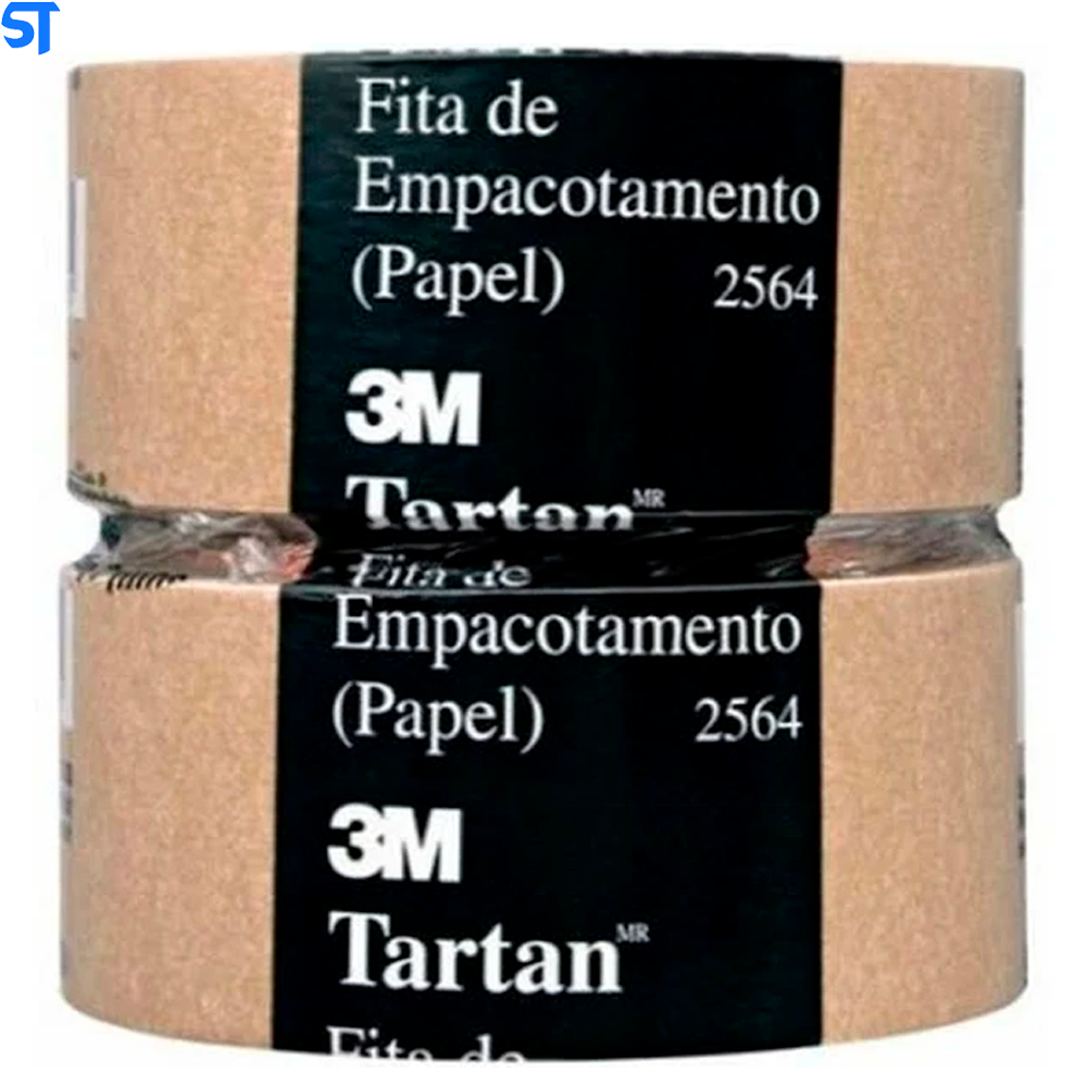 Fita de Empacotamento Tartan de Papel Crepado 38 mm x 50 m (Pacote com 6 rolos)